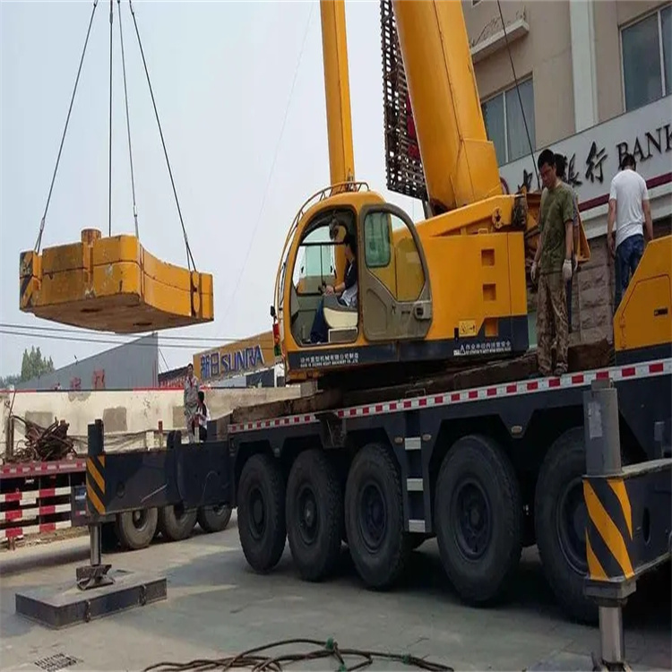 西林当地吊车出租|机器吊装|75吨|工厂搬迁服务